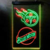 Blue Moon Tennessee Titans Est 1960 LED Sign Man Cave Home Bar Pub Decor