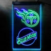 Blue Moon Tennessee Titans Est 1960 LED Sign Man Cave Home Bar Pub Decor