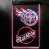 Blue Moon Tennessee Titans Est 1960 LED Sign Man Cave Home Bar Pub Decor