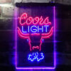 Breathing Bull Coors Light Home Bar Neon Light LED Sign Man Cave Decor