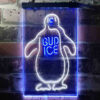 Bud Ice Penguin LED Sign Home Bar Decor