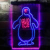 Bud Ice Penguin LED Sign Home Bar Decor