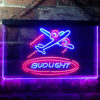 Bud Light airplane Home Bar Neon Light LED Sign Man Cave Decor