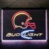 Bud Light Helmet 3-Color LED Sign Man Cave Home Bar Pub Decor