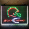 Bud Light Helmet 3-Color LED Sign Man Cave Home Bar Pub Decor