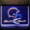 Bud Light Helmet 3-Color LED Sign Man Cave Home Bar Pub Decor