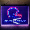 Bud Light Helmet 3-Color LED Sign Man Cave Home Bar Pub Decor