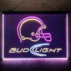 Bud Light Helmet 3-Color LED Sign Man Cave Home Bar Pub Decor