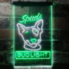 Bud Light Spuds MacKenzie Dog Neon Light LED Sign Home Bar Decor