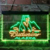 Budweiser Alsaka Polar Bear LED Sign Home Bar Decor