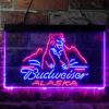 Budweiser Alsaka Polar Bear LED Sign Home Bar Decor