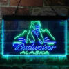 Budweiser Alsaka Polar Bear LED Sign Home Bar Decor