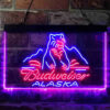 Budweiser Alsaka Polar Bear LED Sign Home Bar Decor