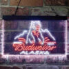 Budweiser Alsaka Polar Bear LED Sign Home Bar Decor