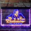 Budweiser Alsaka Polar Bear LED Sign Home Bar Decor