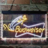 Budweiser Bow Tie Fishing LED Sign Home Bar Decor