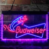 Budweiser Bow Tie Fishing LED Sign Home Bar Decor