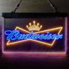 Budweiser Bowtie Crown LED Sign Man Cave Home Bar Pub Decor