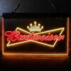 Budweiser Bowtie Crown LED Sign Man Cave Home Bar Pub Decor