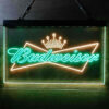 Budweiser Bowtie Crown LED Sign Man Cave Home Bar Pub Decor