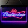 Budweiser Bowtie Crown LED Sign Man Cave Home Bar Pub Decor