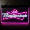 Budweiser Bowtie Crown LED Sign Man Cave Home Bar Pub Decor