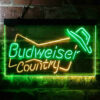 Budweiser Country Cowboys Bowtie Hat LED Sign Home Bar Decor