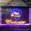 Budweiser Cowboy LED Sign Man Cave Home Bar Pub Decor