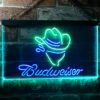 Budweiser Cowboy LED Sign Man Cave Home Bar Pub Decor