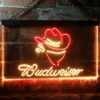 Budweiser Cowboy LED Sign Man Cave Home Bar Pub Decor