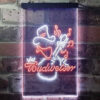 Budweiser Cowboy Play Guitar Home Bar Neon Light LED Sign Man Cave Decor