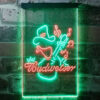 Budweiser Cowboy Play Guitar Home Bar Neon Light LED Sign Man Cave Decor