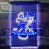 Budweiser Cowboy Play Guitar Home Bar Neon Light LED Sign Man Cave Decor