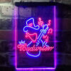 Budweiser Cowboy Play Guitar Home Bar Neon Light LED Sign Man Cave Decor