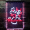 Budweiser Cowboy Play Guitar Home Bar Neon Light LED Sign Man Cave Decor