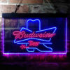 Budweiser Cowboys Boot LED Sign Man Cave Home Bar Pub Decor