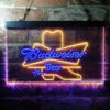 Budweiser Cowboys Boot LED Sign Man Cave Home Bar Pub Decor