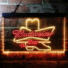 Budweiser Cowboys Boot LED Sign Man Cave Home Bar Pub Decor