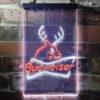 Budweiser Deer Hunting Cabin LED Sign Home Bar Decor