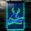 Budweiser Deer Hunting Cabin LED Sign Home Bar Decor