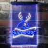 Budweiser Deer Hunting Cabin LED Sign Home Bar Decor