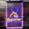 Budweiser Deer Hunting Cabin LED Sign Home Bar Decor