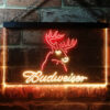 Budweiser Deer Hurt Home Bar Neon Light LED Sign Man Cave Decor