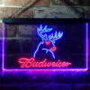 Budweiser Deer Hurt Home Bar Neon Light LED Sign Man Cave Decor