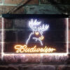 Budweiser Deer Hurt Home Bar Neon Light LED Sign Man Cave Decor