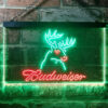 Budweiser Deer Hurt Home Bar Neon Light LED Sign Man Cave Decor