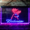 Budweiser Deer Hurt Home Bar Neon Light LED Sign Man Cave Decor