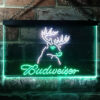 Budweiser Deer Hurt Home Bar Neon Light LED Sign Man Cave Decor