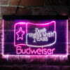 Budweiser Don't Mess with Texas LED Sign Home Bar Decor