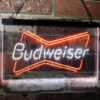 Budweiser Double Bar Neon Light LED Sign Man Cave Decor